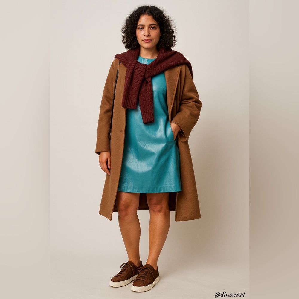 House of Harlow 1960 vegan leather dress